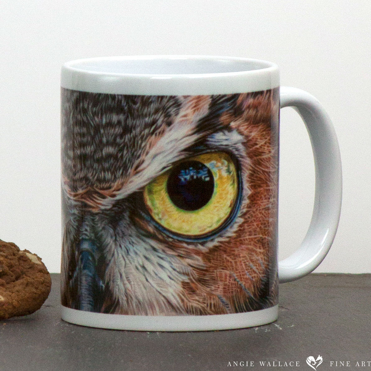 Eagle Owl portrait A Thousand Yard Stare Mug