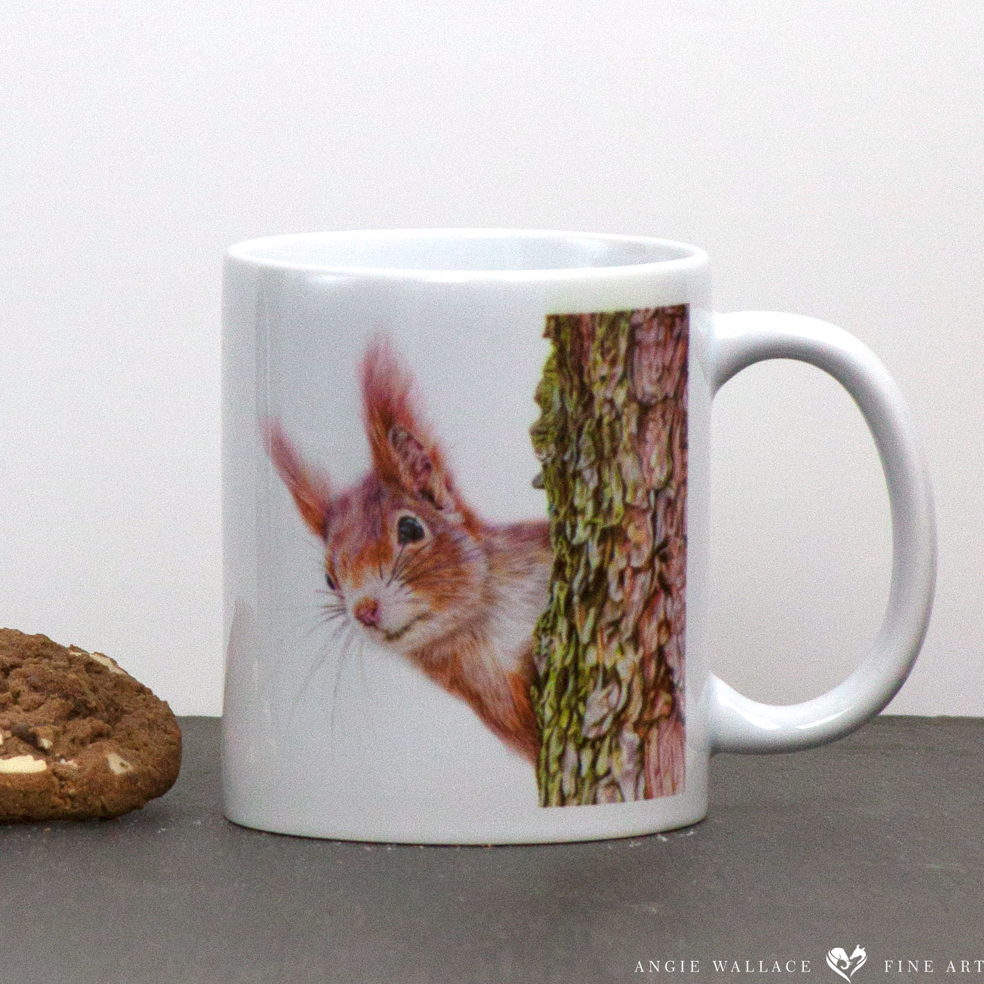Red Squirrel portrait Red Alert Mug