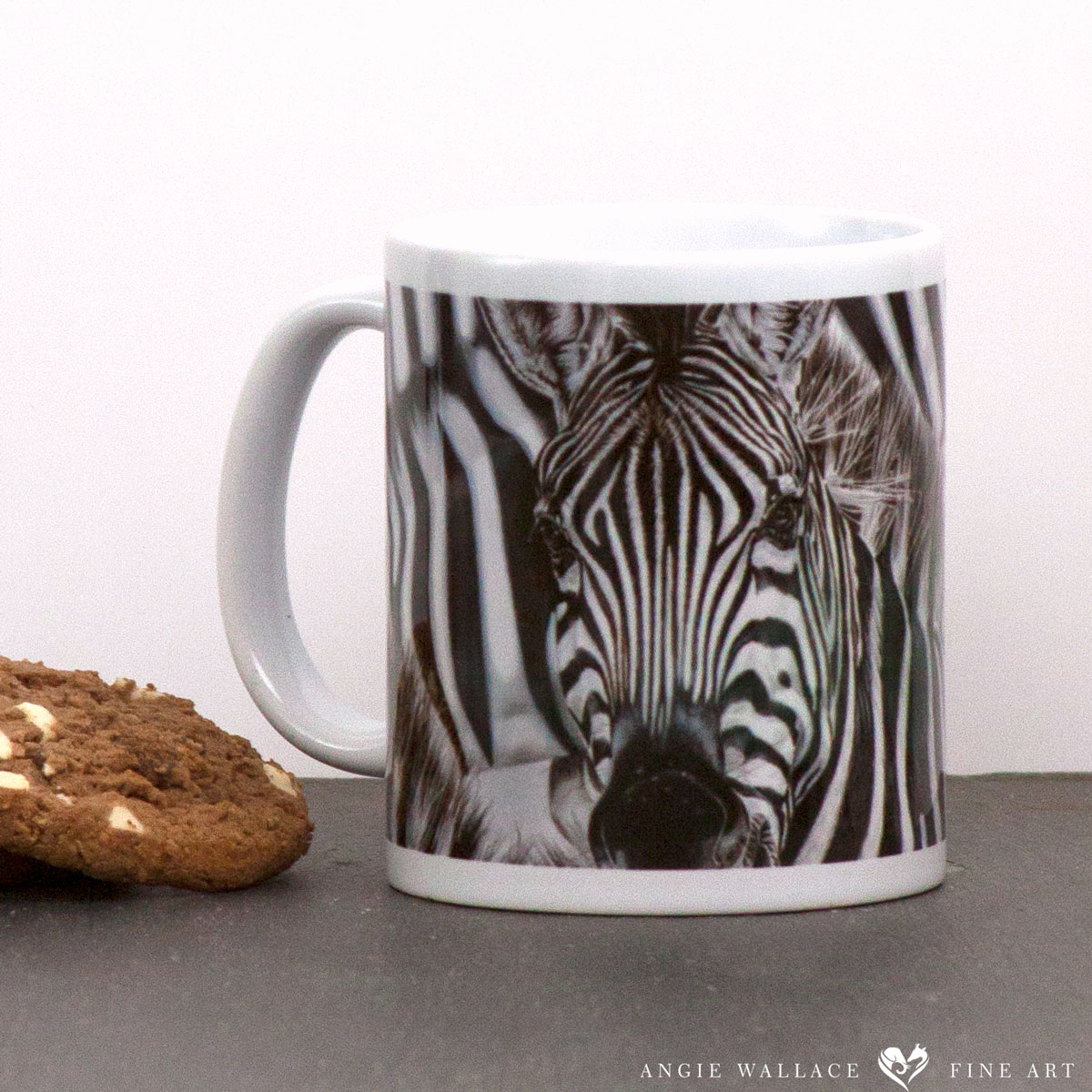 Zebra portrait Lost in a Crowd Mug